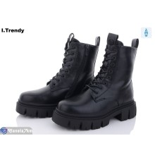 Черевики жіночі на зиму (6 пар р.36-41) чорний  "Trendy"