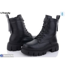 Черевики жіночі на зиму (6 пар р.36-41) чорний  "Trendy"