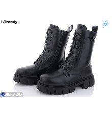 Черевики жіночі на зиму (6 пар р.36-41) чорний  "Trendy"