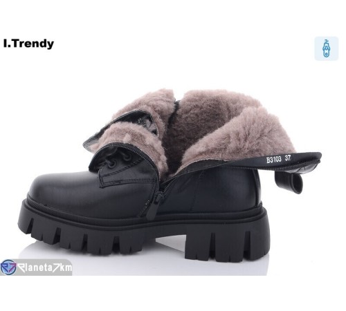 Черевики жіночі на зиму (6 пар р.36-41) чорний "Trendy" Черевики жіночі на зиму (6 пар р.36-41) чорний "Trendy"
