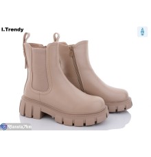 Черевики жіночі на зиму (6 пар р.36-41) бежевий  "Trendy"
