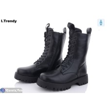 Черевики жіночі на зиму (6 пар р.36-41) чорний  "Trendy"