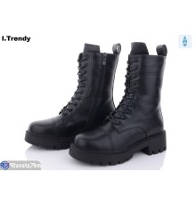 Черевики жіночі на зиму (6 пар р.36-41) чорний  "Trendy"
