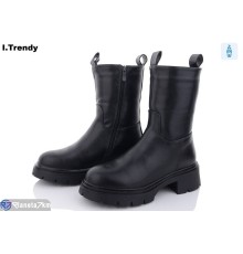 Черевики жіночі на зиму (6 пар р.36-41) чорний  "Trendy"