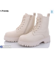 Черевики жіночі на зиму (6 пар р.36-41) бежевий  "Trendy"