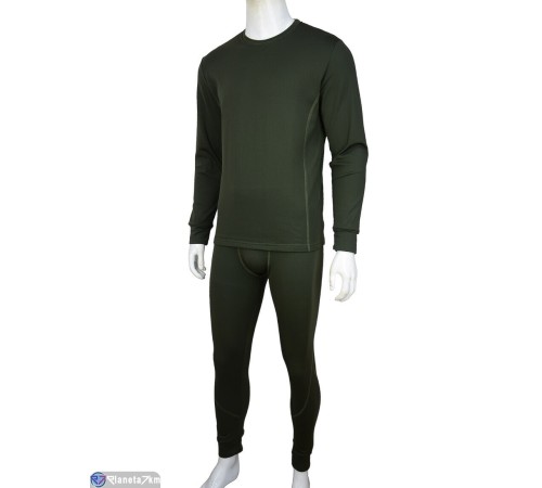 Термобілизна чоловіча на зиму (4 шт. р.сетка M-2XL) зелений  "Kalabok"