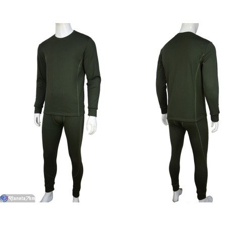 Термобілизна чоловіча на зиму (4 шт. р.сетка M-2XL) зелений  "Kalabok"