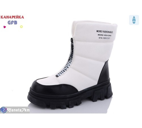 Черевики дитячі на зиму (8 пар р.32-37) білий "GFB-Канарейка" Черевики дитячі на зиму (8 пар р.32-37) білий "GFB-Канарейка"