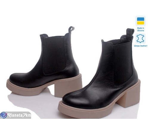 Черевики жіночі на весну/осінь (6 пар р.36-40) чорний  "TIMUS-OPT"