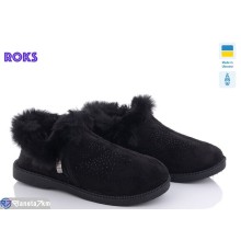 Тапки жіночі на зиму (6 пар р.37-41) чорний  "Roks"