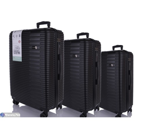 Валіза (1 шт. р.сетка ) чорний  "HOREHOME"