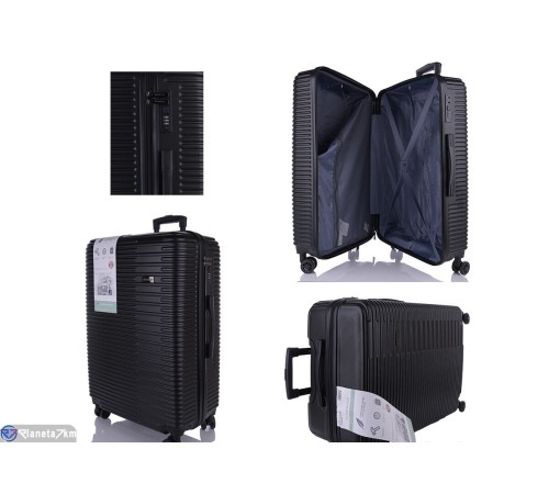 Валіза (1 шт. р.сетка ) чорний  "HOREHOME"