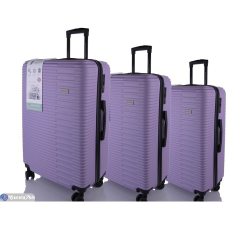 Валіза (1 шт. р.сетка ) фіолетовий  "HOREHOME"