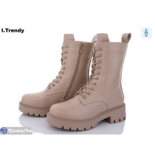 Черевики жіночі на зиму (6 пар р.36-41) бежевий  "Trendy"