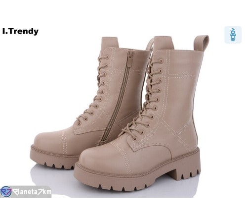 Черевики жіночі на зиму (6 пар р.36-41) бежевий  "Trendy"