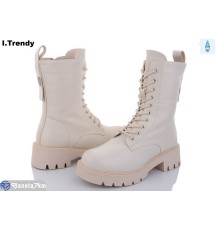 Черевики жіночі на зиму (6 пар р.36-41) бежевий  "Trendy"