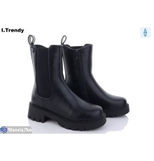 Черевики жіночі на зиму (6 пар р.36-41) чорний  "Trendy"
