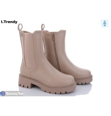 Черевики жіночі на зиму (6 пар р.36-41) бежевий  "Trendy"