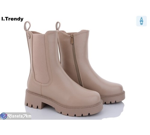 Черевики жіночі на зиму (6 пар р.36-41) бежевий  "Trendy"