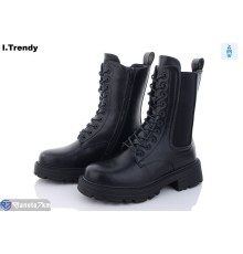 Черевики жіночі на зиму (6 пар р.36-41) чорний  "Trendy"