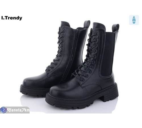 Черевики жіночі на зиму (6 пар р.36-41) чорний "Trendy" Черевики жіночі на зиму (6 пар р.36-41) чорний "Trendy"