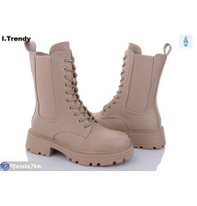 Черевики жіночі на зиму (6 пар р.36-41) бежевий  "Trendy"