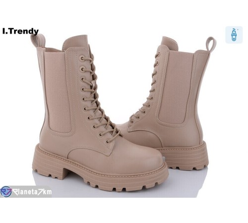 Черевики жіночі на зиму (6 пар р.36-41) бежевий "Trendy" Черевики жіночі на зиму (6 пар р.36-41) бежевий "Trendy"