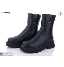 Черевики жіночі на зиму (6 пар р.36-41) чорний  "Trendy"