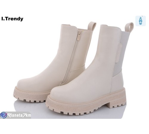 Черевики жіночі на зиму (6 пар р.36-41) бежевий  "Trendy"