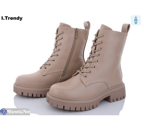 Черевики жіночі на зиму (6 пар р.36-41) бежевий  "Trendy"