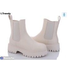 Черевики жіночі на зиму (6 пар р.36-41) бежевий  "Trendy"
