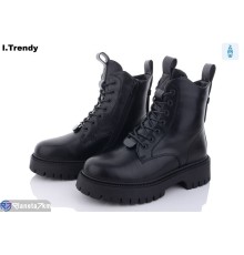 Черевики жіночі на зиму (6 пар р.36-41) чорний  "Trendy"