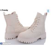 Черевики жіночі на зиму (6 пар р.36-41) бежевий  "Trendy"