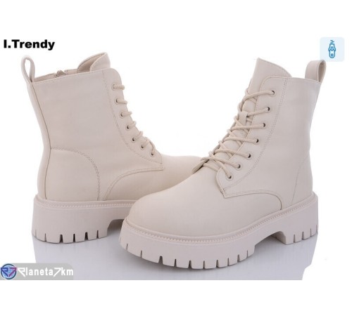 Черевики жіночі на зиму (6 пар р.36-41) бежевий  "Trendy"