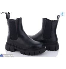Черевики жіночі на зиму (6 пар р.36-41) чорний  "Trendy"