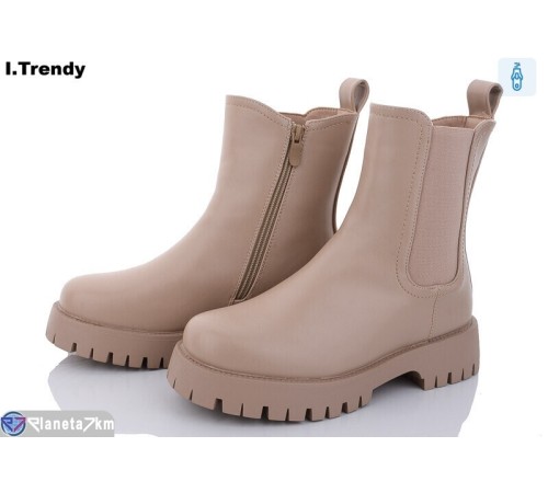 Черевики жіночі на зиму (6 пар р.36-41) бежевий  "Trendy"
