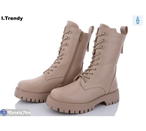 Черевики жіночі на зиму (6 пар р.36-41) бежевий  "Trendy"