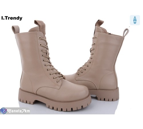 Черевики жіночі на зиму (6 пар р.36-41) бежевий  "Trendy"