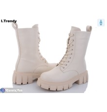 Черевики жіночі на зиму (6 пар р.36-41) бежевий  "Trendy"