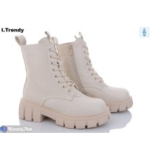 Черевики жіночі на зиму (6 пар р.36-41) бежевий  "Trendy"