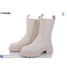Черевики жіночі на зиму (6 пар р.36-41) бежевий  "Trendy"