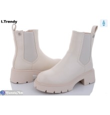 Черевики жіночі на зиму (6 пар р.36-41) бежевий  "Trendy"