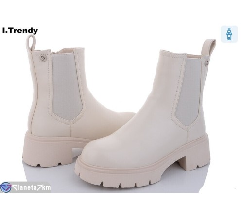 Черевики жіночі на зиму (6 пар р.36-41) бежевий  "Trendy"