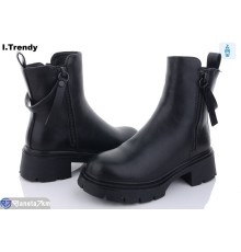 Черевики жіночі на зиму (6 пар р.36-41) чорний  "Trendy"