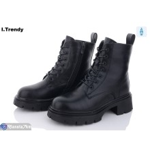 Черевики жіночі на зиму (6 пар р.36-41) чорний  "Trendy"