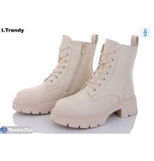 Черевики жіночі на зиму (6 пар р.36-41) бежевий  "Trendy"