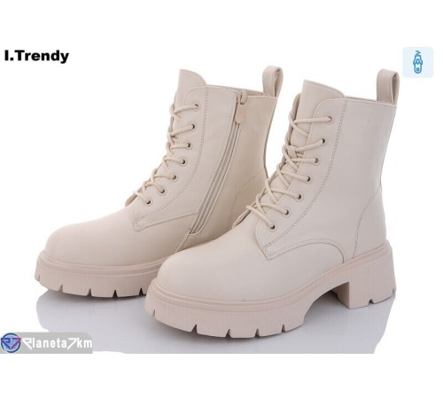 Черевики жіночі на зиму (6 пар р.36-41) бежевий  "Trendy"