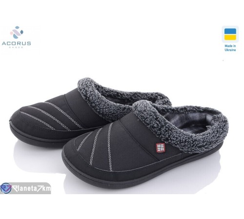 Тапки чоловічі на весну/осінь (8 пар р.40-46) чорний "Acorus" Тапки чоловічі на весну/осінь (8 пар р.40-46) чорний "Acorus"