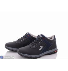 Кросівки чоловічі на зиму (8 пар р.40-45) чорний  "LEOBAZA"