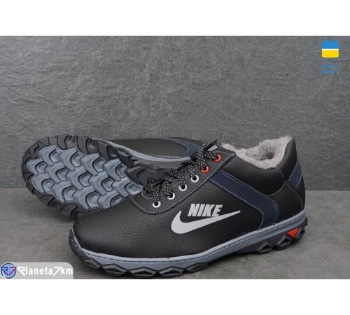 Кросівки чоловічі на зиму (8 пар р.40-45) чорний  "LEOBAZA"